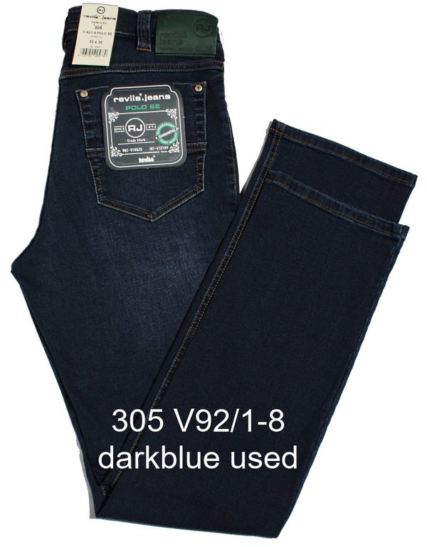 REVILS Jeans 305 V0092/1-8 (321) POLO SE Stretch blue used bis W40