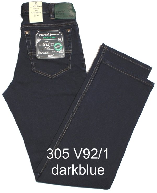 REVILS Jeans 305 V92/1 POLO SE Stretch darkblue W42 bis W50