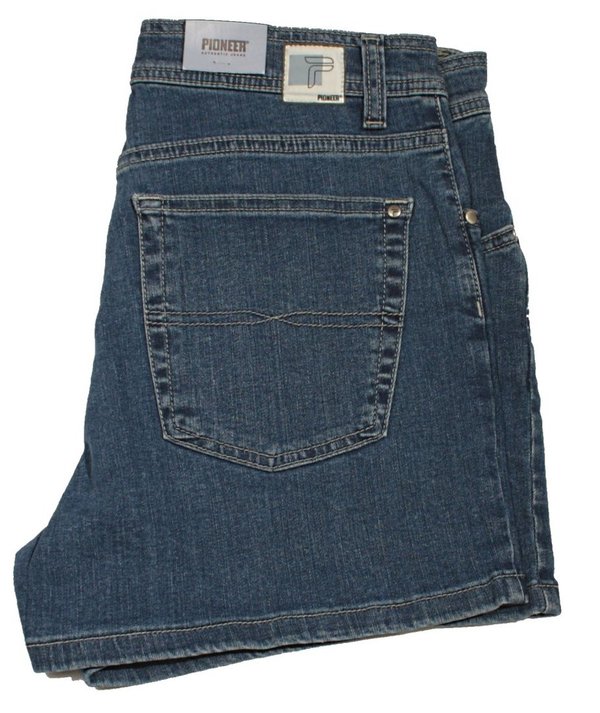 PIONEER TOM 1330/1 Jeans Shorts Stretch mittelblau kurz W32 bis W48 inch