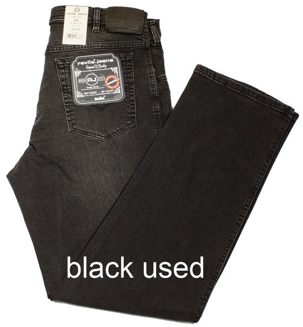 REVILS Jeans 302 V83/1-8 Stretch black used W44/L34