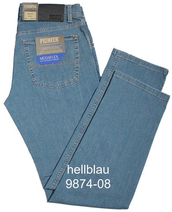 PIONEER Jeans RANDO MegaFLEX 1680 9874-08 light blue Stretch leicht W35/L36