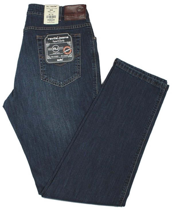 REVILS Jeans 302 V24/2-8 blue used Stretch W32/L32