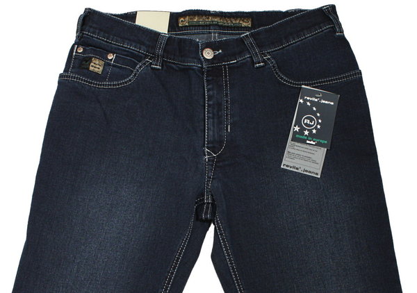 REVILS Jeans 305 0092-324 POLO SE SuperStretch darkblue used weisse Nähte bis W40 %SALE%