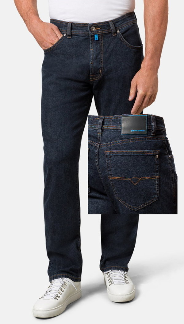 Pierre CARDIN TOP Jeans Dijon 7003 6811 dunkelblau Stretch Comfort Fit Organic Cotton