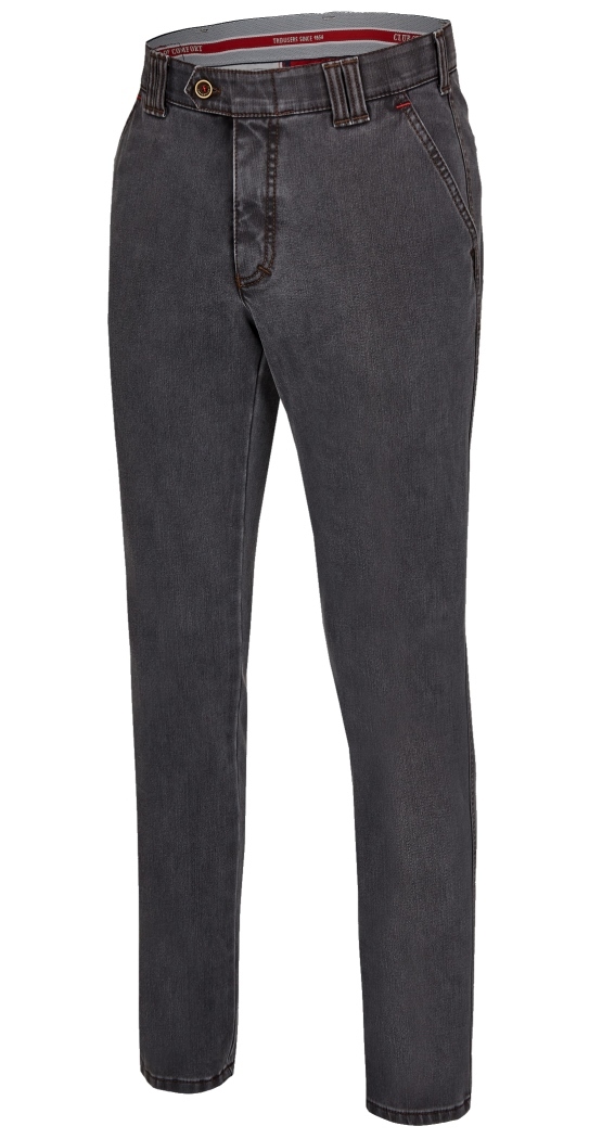Club of Comfort Jeans GARVEY THERMO Chino HighStretch (6822) grau schlank Größe 26 oder 27 %SALE%